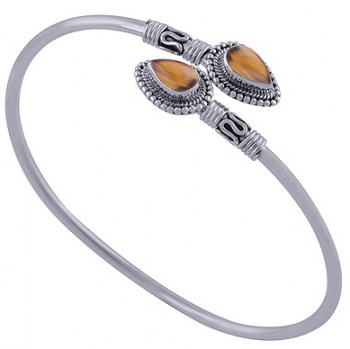zilveren edelsteen ring hanger oorbellen 02221